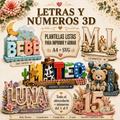 Letras y números 3D
